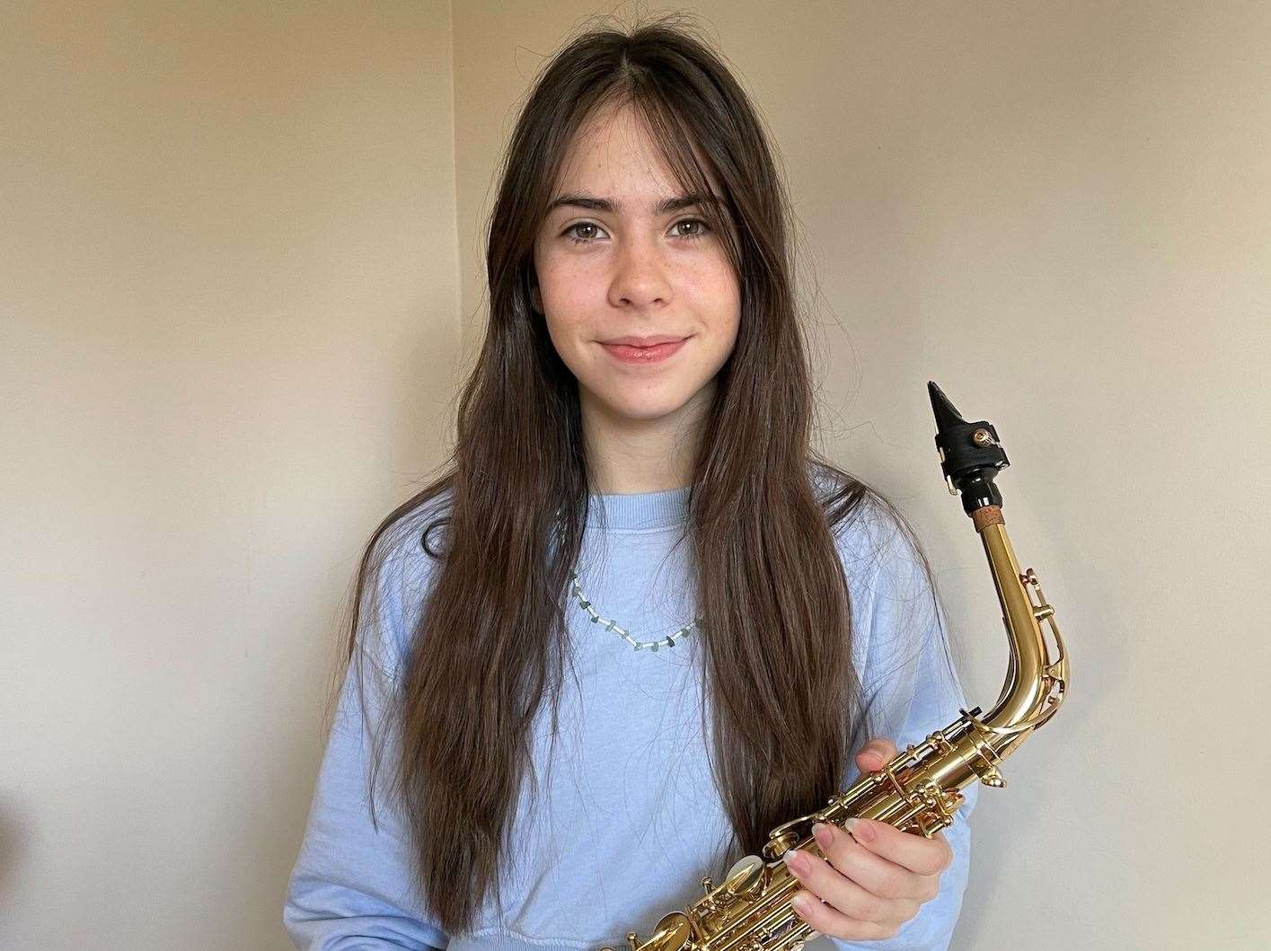 Saxophonist Jessica Powell, 14
