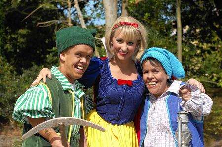 Jenny Jones of the children's TV show Hi-5 as Snow White at the Assemly Hall Theatre