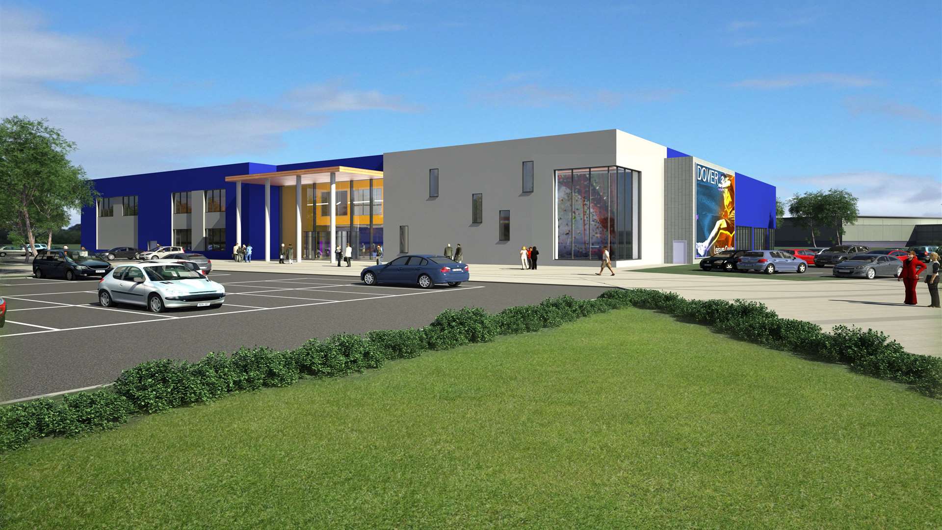 Artist's impression of the new Dover District Leisure Centre. Picture: Dover District Council