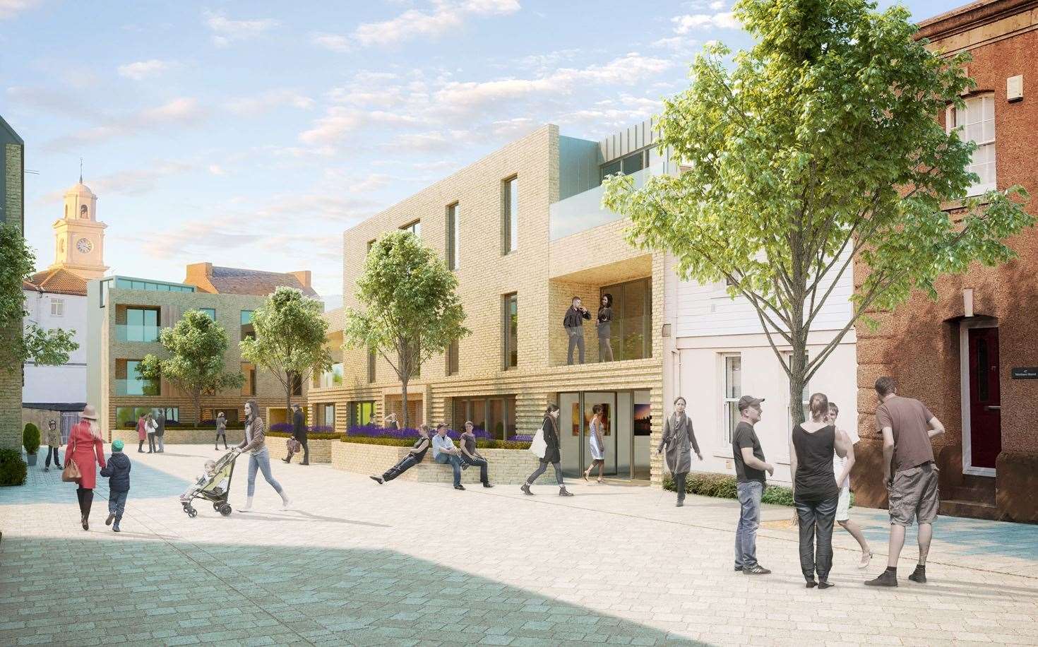 A CGI showing Canterbury City Council’s vision for the Herne Bay Beach Street development, set to be worth £9m when complete