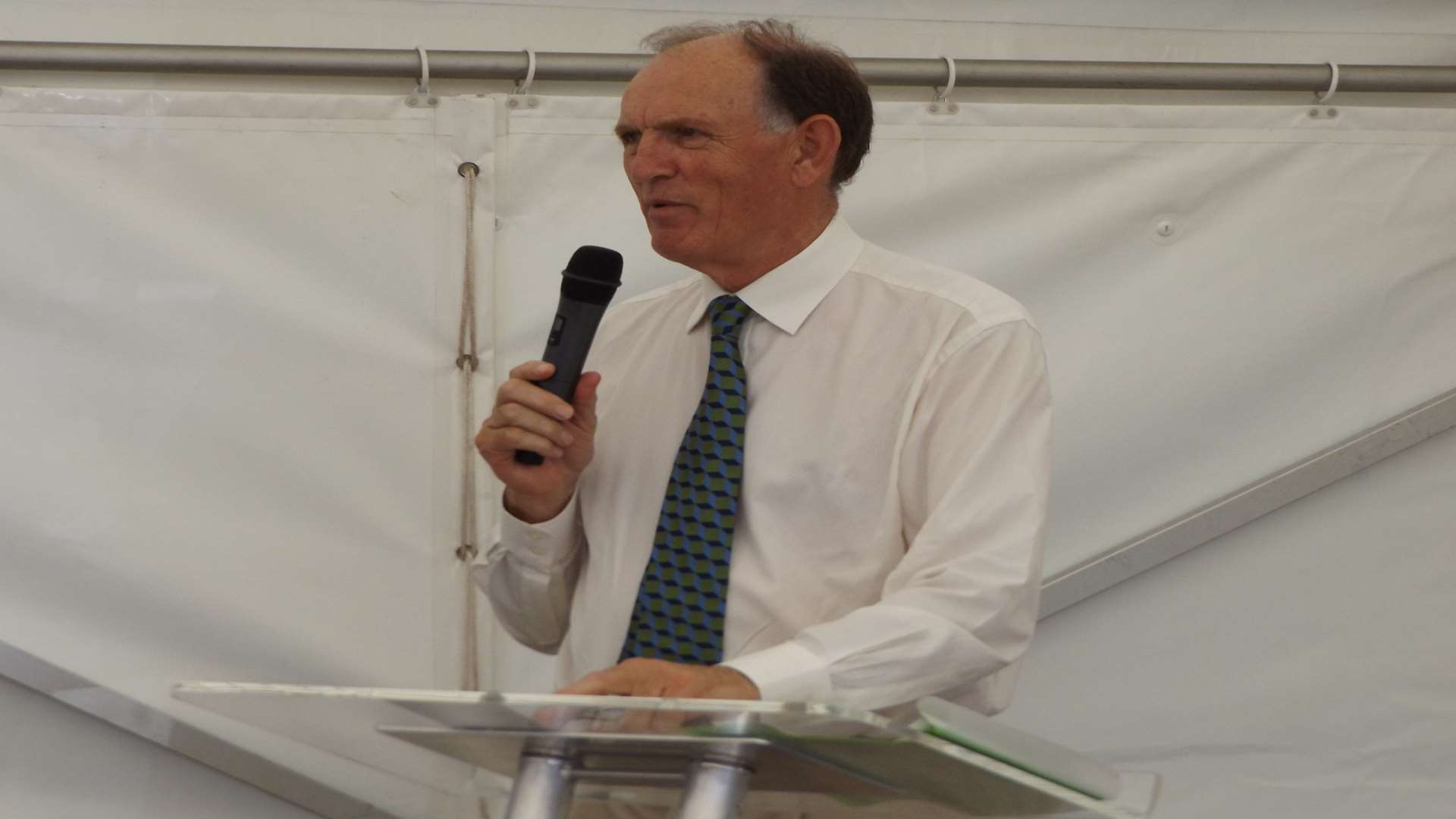 Natural England’s Chairman, Andrew Sells, speaking to the invited guests.