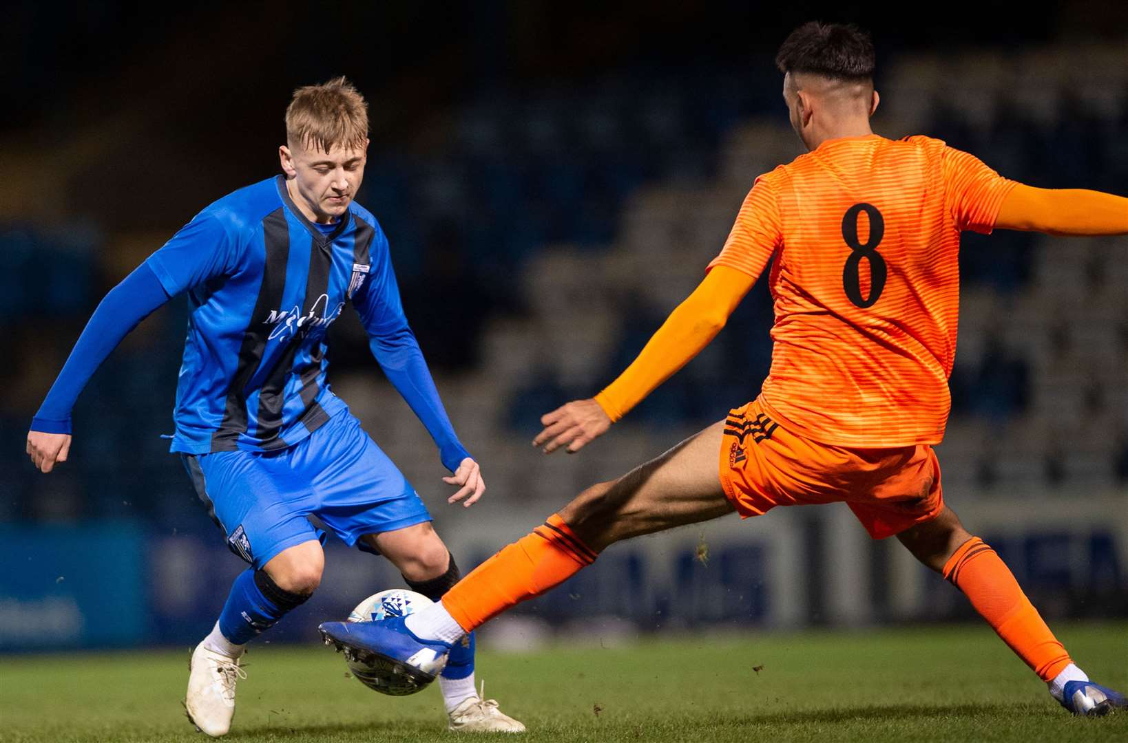 Jimmy Witt in FA Youth Cup action for Gills last season Picture: Ady Kerry
