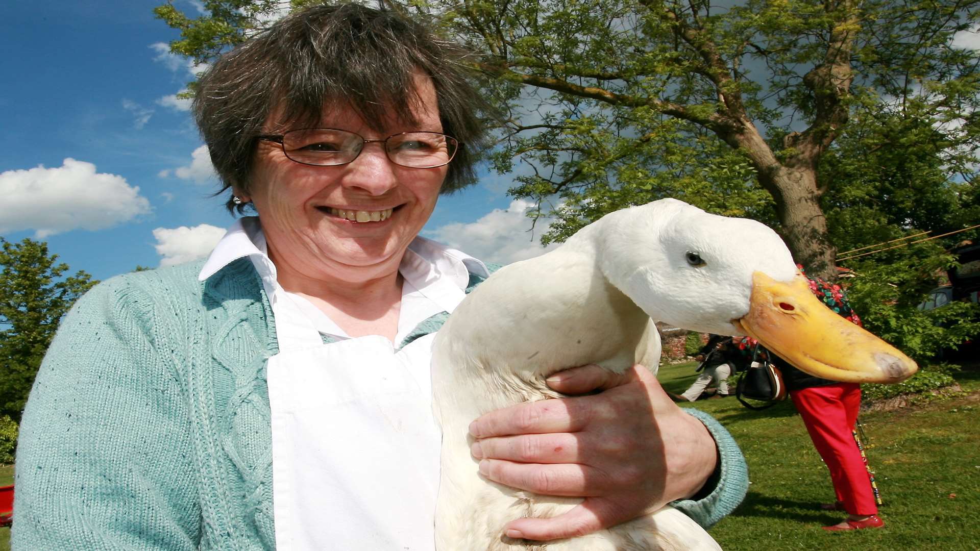 Nicola Prior took her pet duck Puddles to the pet service