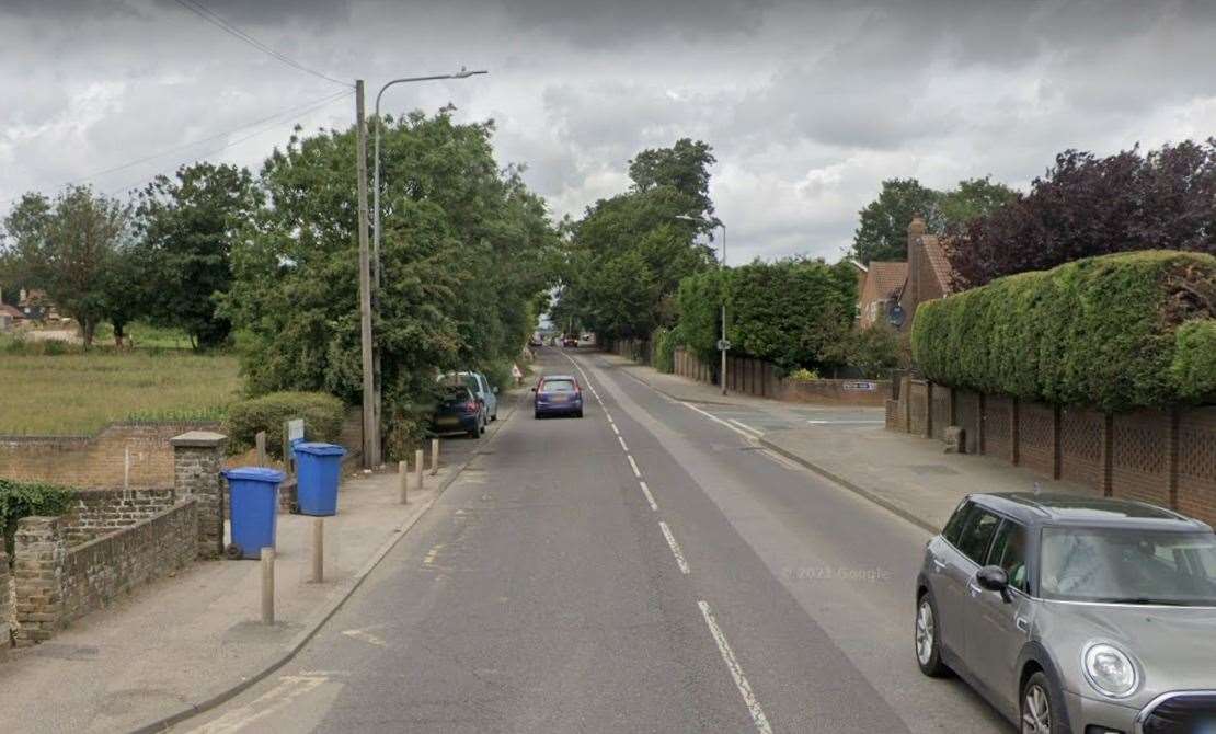 The incident happened on the A2 Canterbury Road, Faversham. Picture: Google Street View