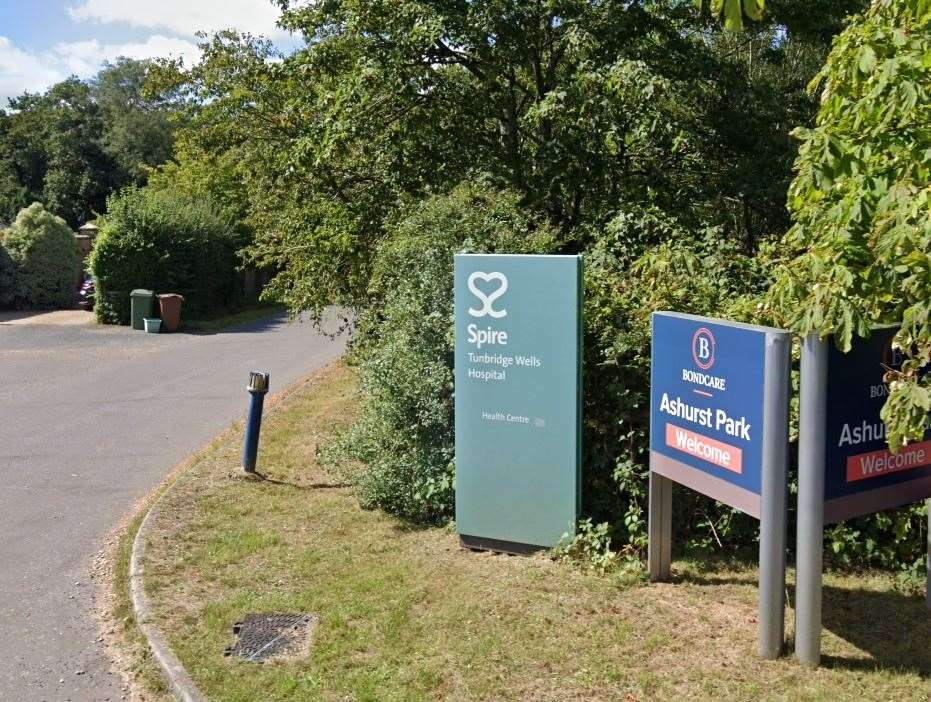 Spire Tunbridge Wells Hospital in Fordcombe Road has been sold to MTW. Google