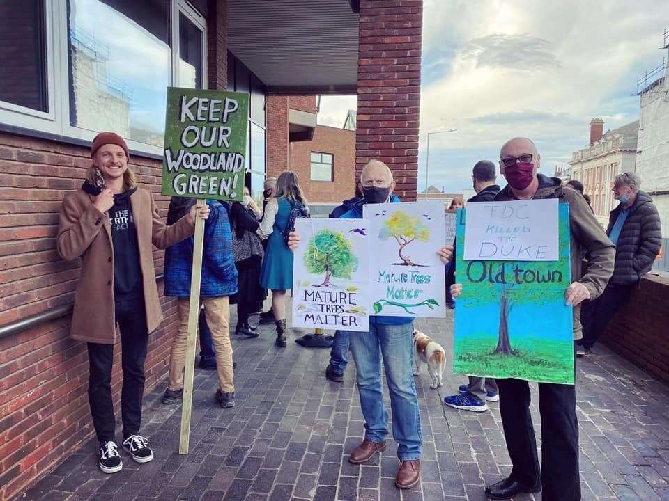 Campaigners at TDC. Picture: Thanet Trees