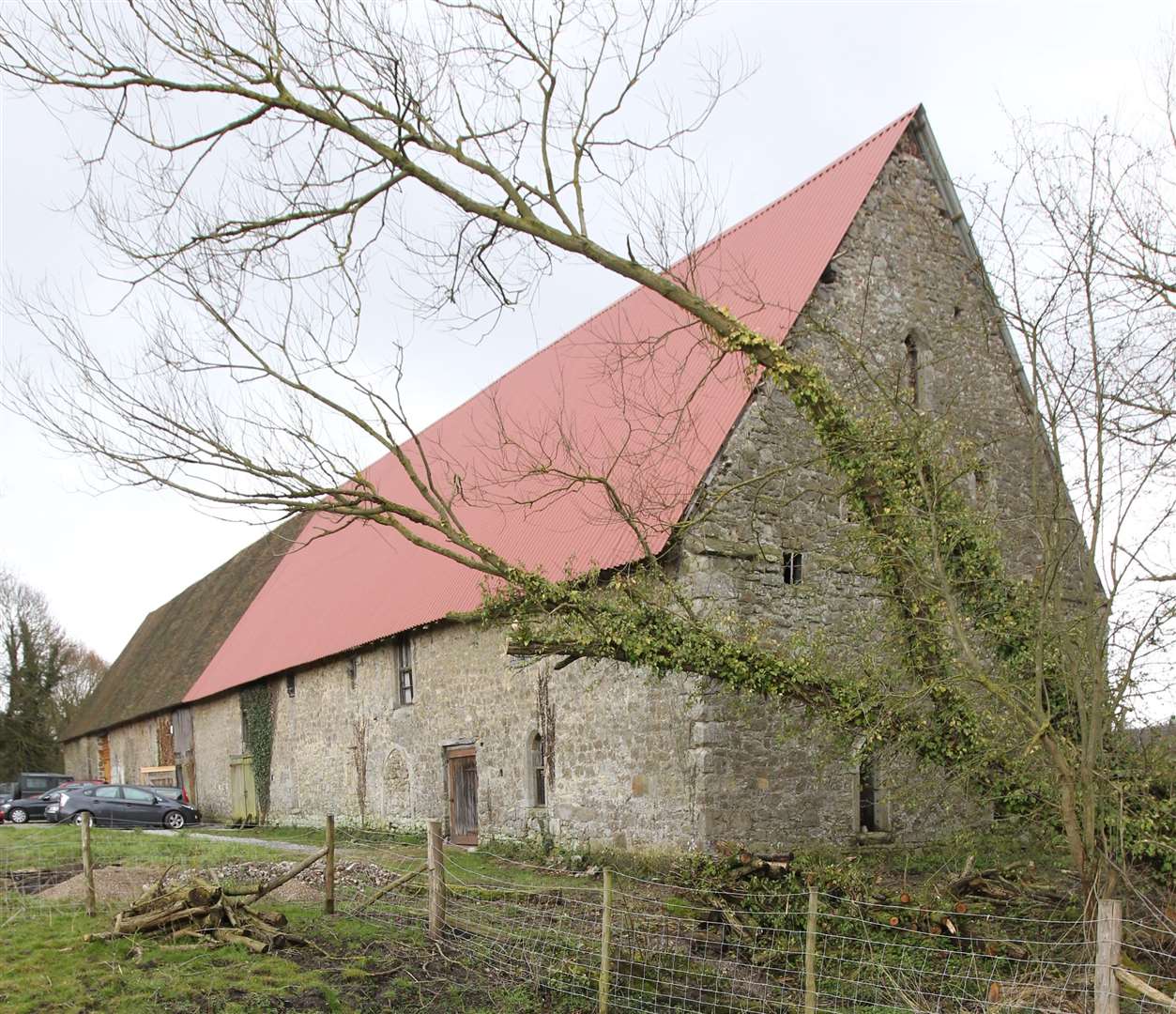 Boxley Abbey Barn in Sandling. Picture by: John Westhrop