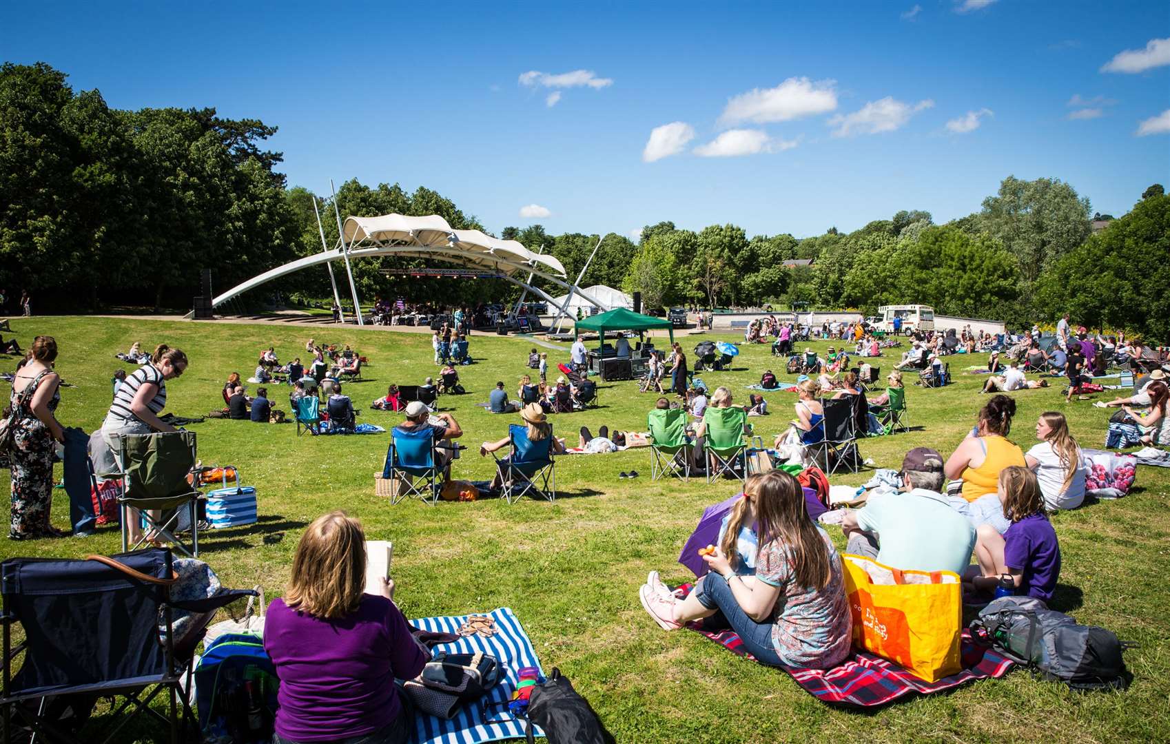Fingers crossed for the bank holiday weather for Proms in the Park, Maidstone Picture: Matthew Walker