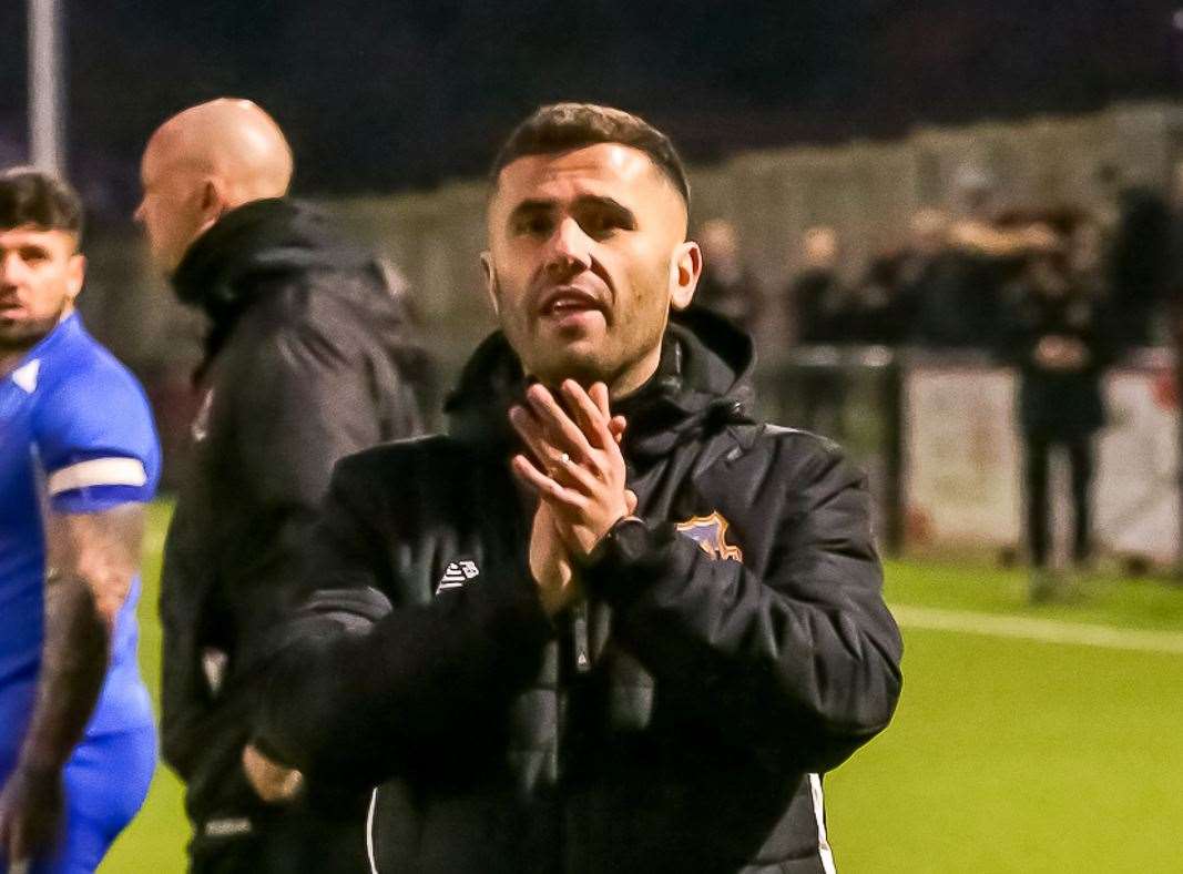 Whitstable Town manager Marcel Nimani. Picture: Les Biggs