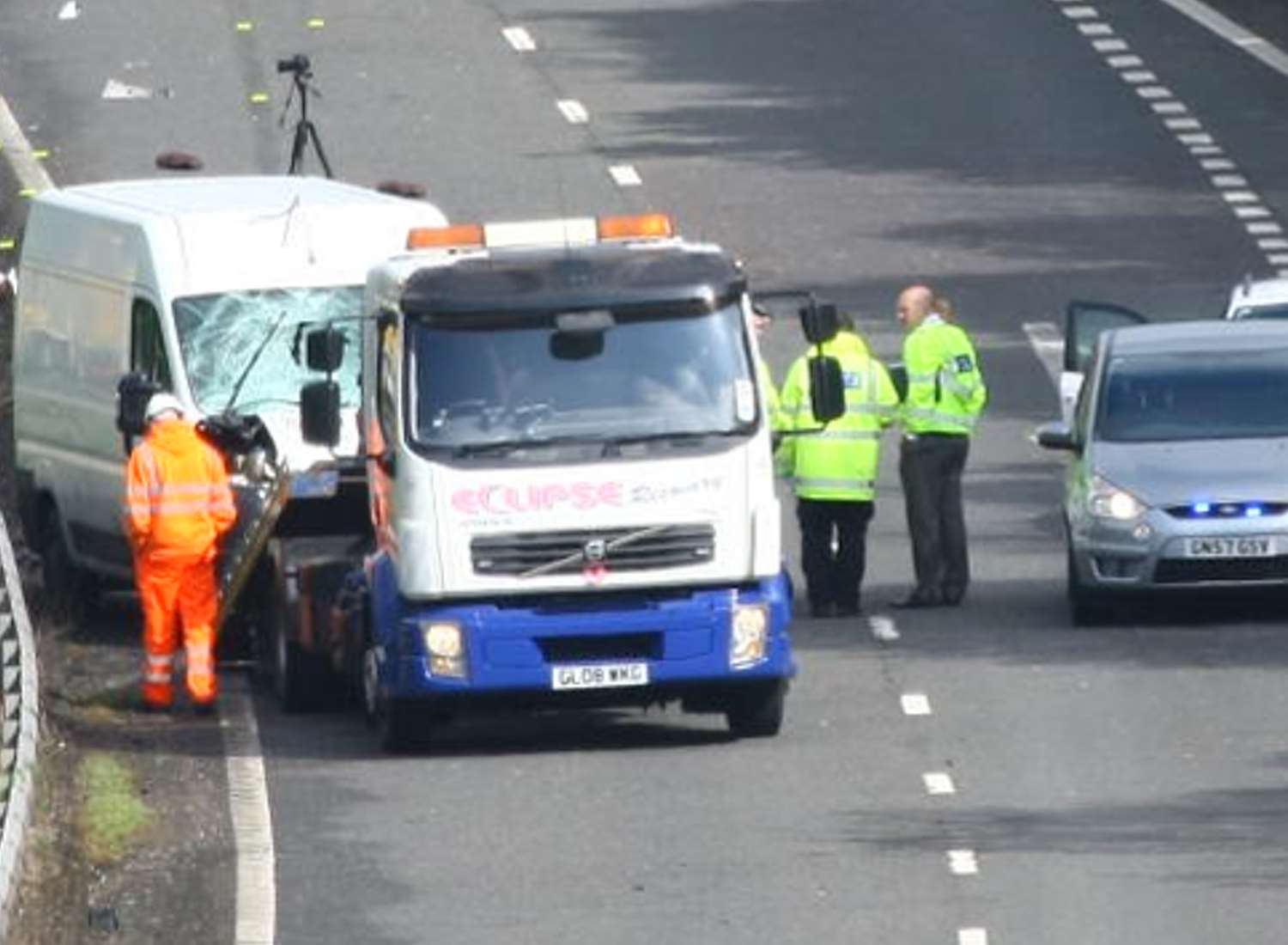 A pedestrian is thought to have been hit by a van on the A2