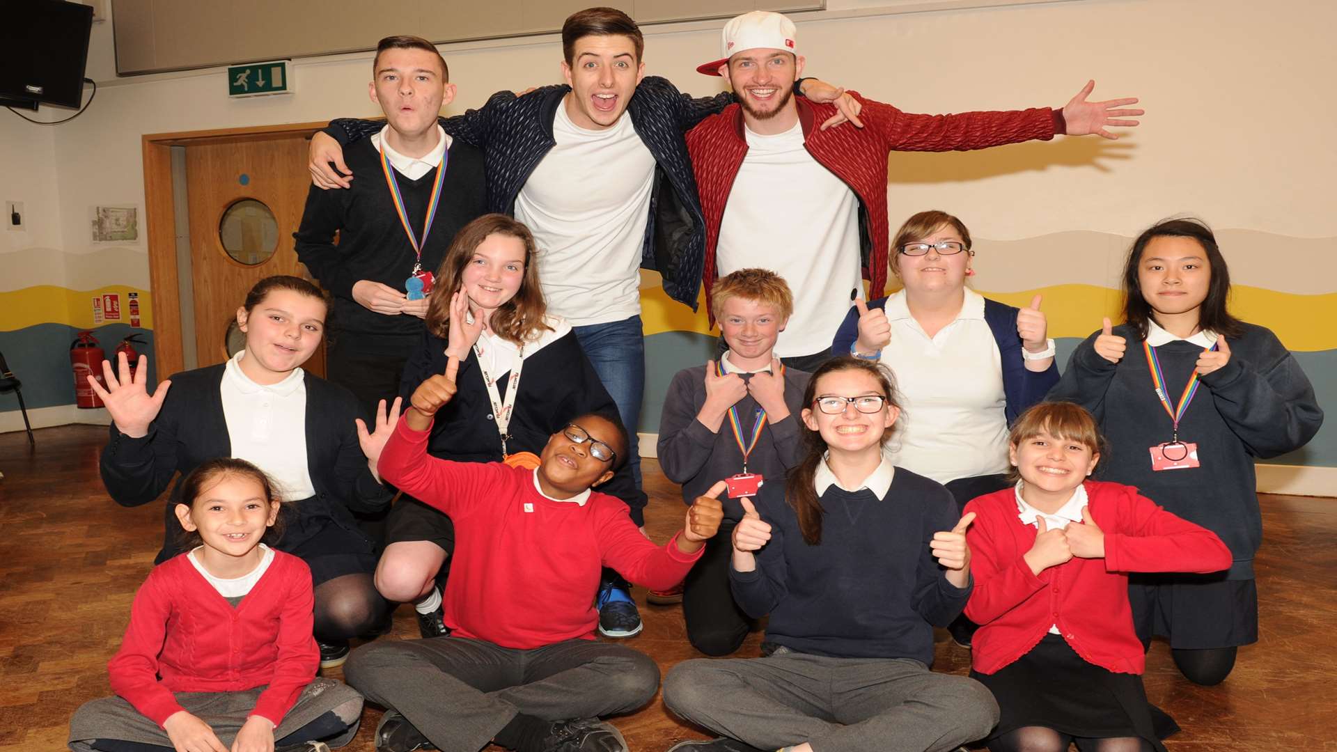 Street dancers Twist and Pulse met pupils at Ifield School...