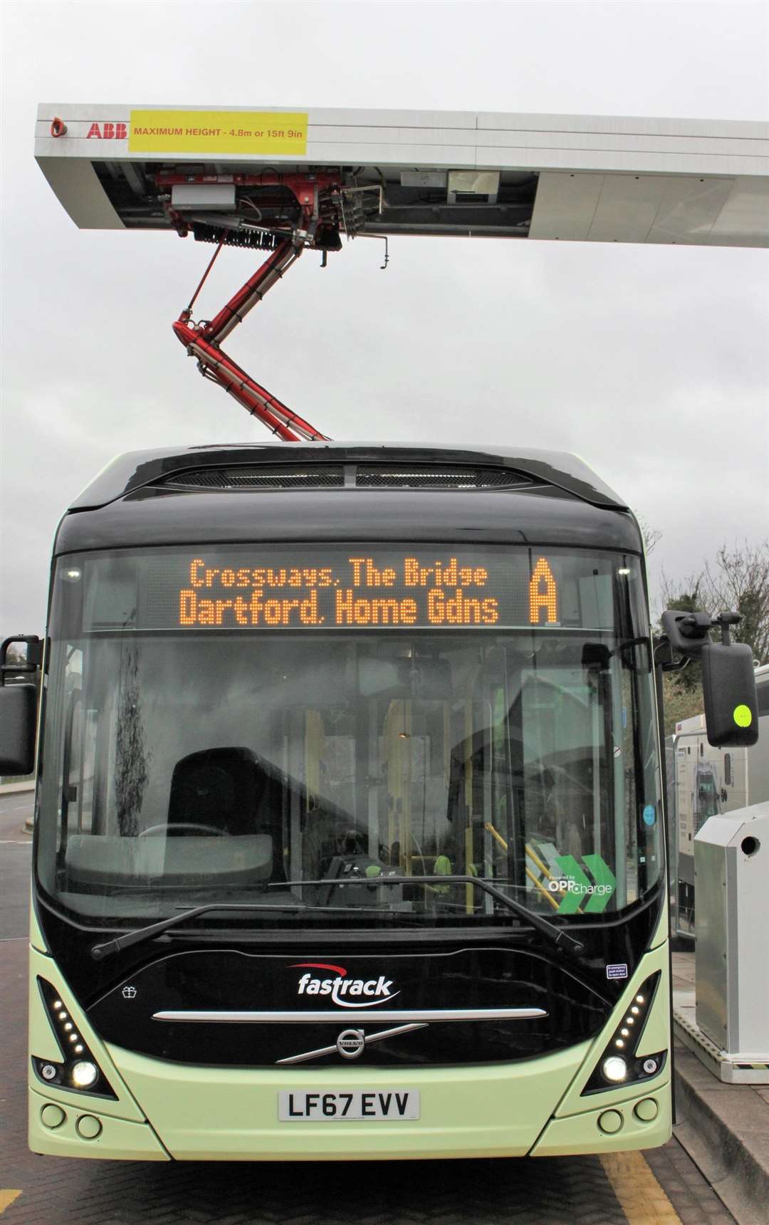 The new electric bus being trialled by Kent County Council (2027008)