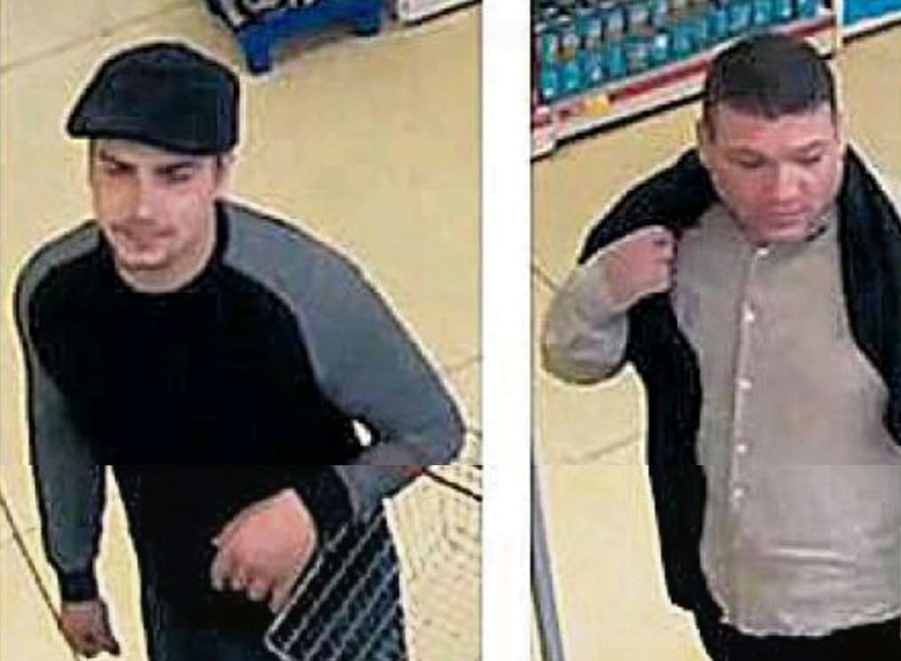 Police earlier released CCTV of two suspects they wanted to speak to in connection with the theft