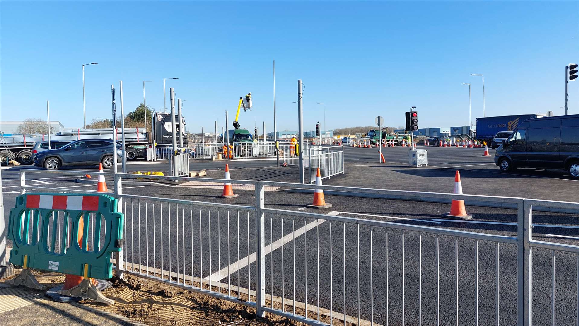 Some lanes are still closed but the 'Bellamy Gurner' junction is taking shape