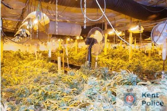 The growing room in Gravesend, picture Kent Police.