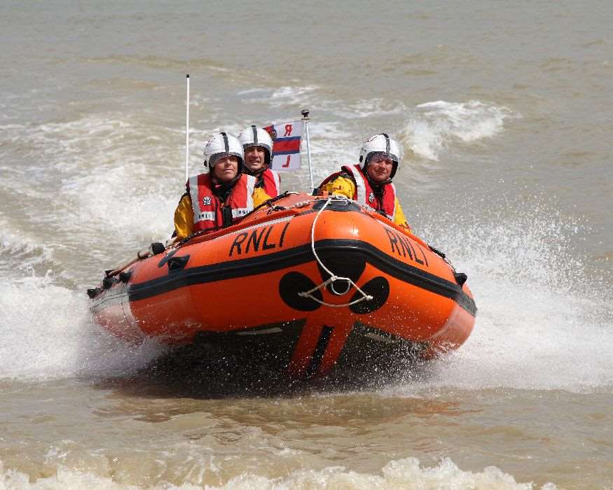 Walmer Lifeboat was launched - pic by Martin Collins