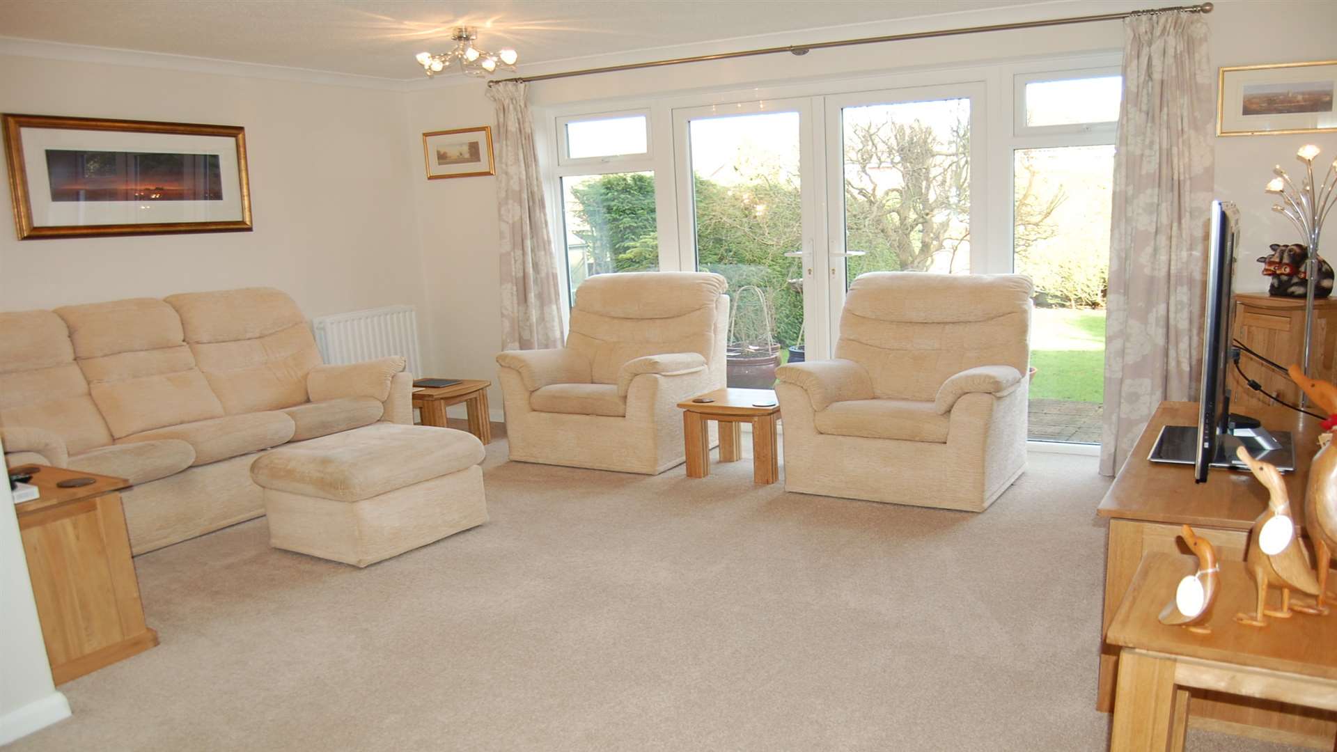 The lounge at the property in Kempton Close, Lordswood