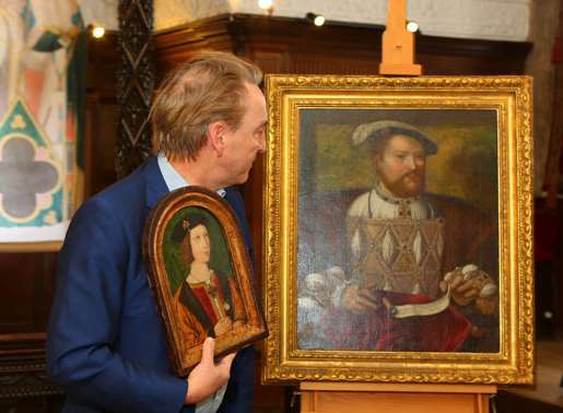 The rare portrait is unveiled by Philip Mould at Hever Castle
