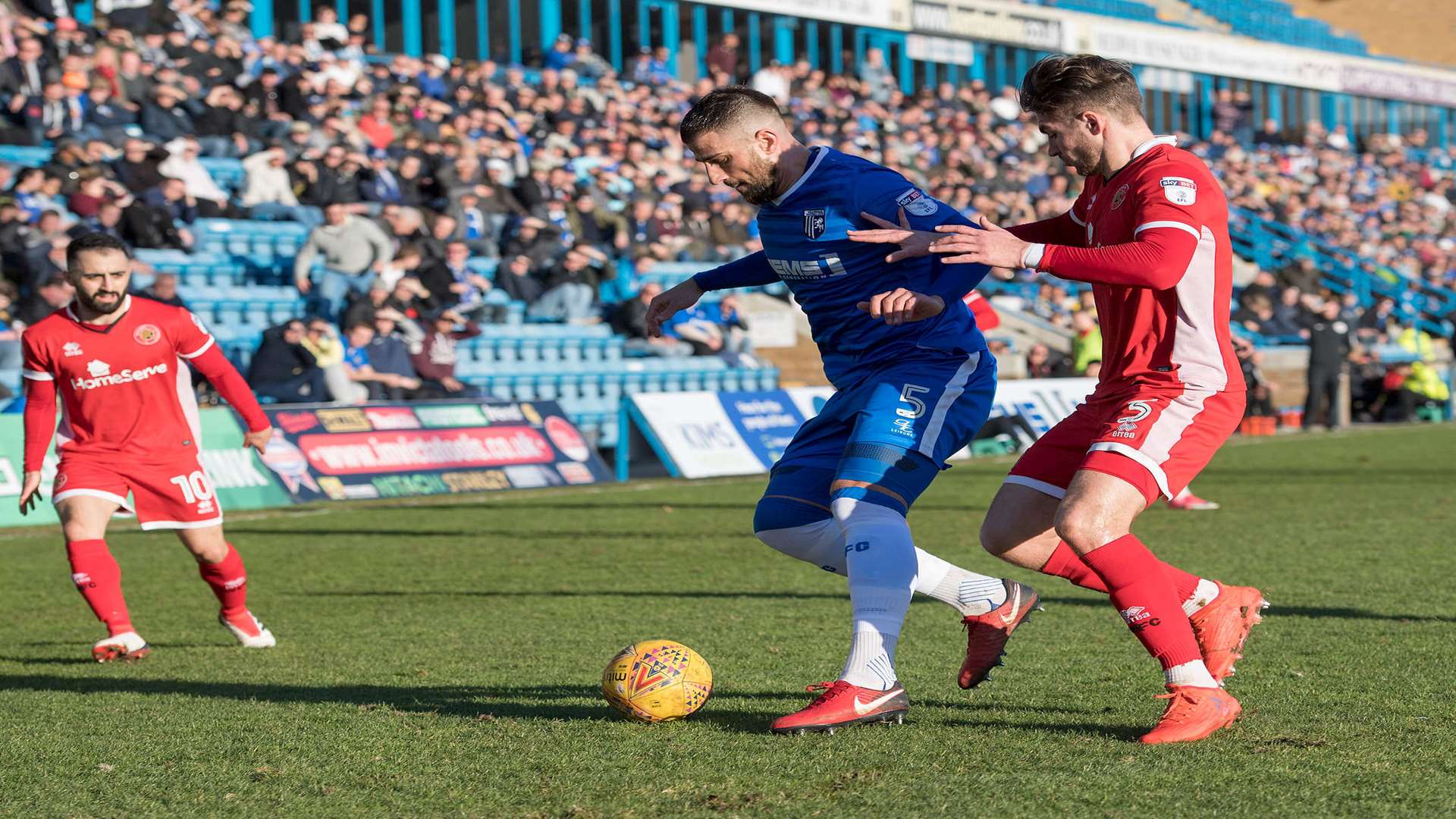 Max Ehmer in possession for the Gills Picture: Andy Payton