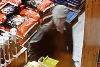The man stole two bottles. Picture: Gibsons Farm Shop