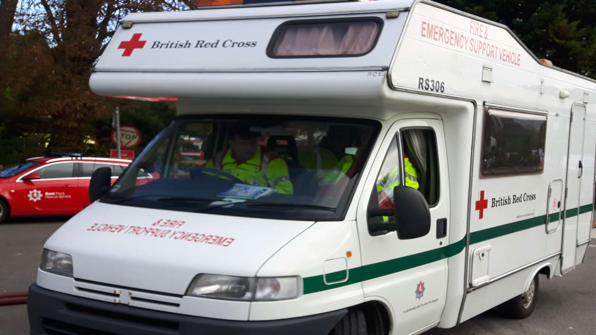 A British Red Cross team was sent to help residents