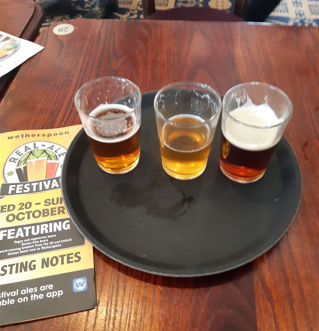 You can try three ales for the price of a festival pint at Wetherspoons this week. Photo: Sean Delaney
