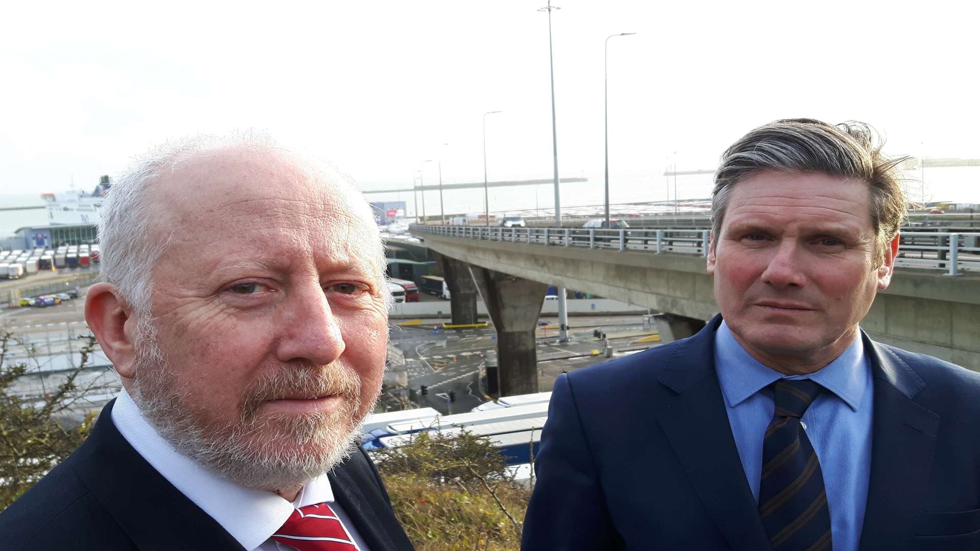 Andy McDonald, left, and Keir Starmer. Warning over post-Brexit lorry holdups