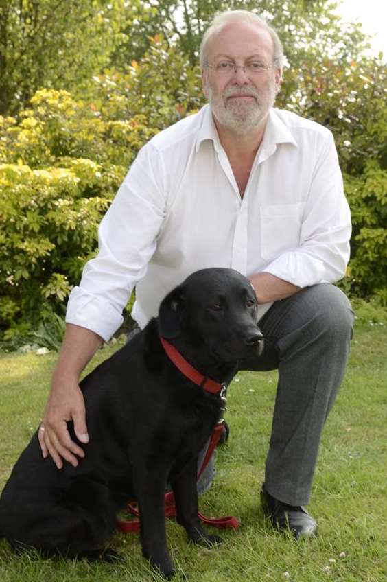 Philip Presland with his dog Maisie