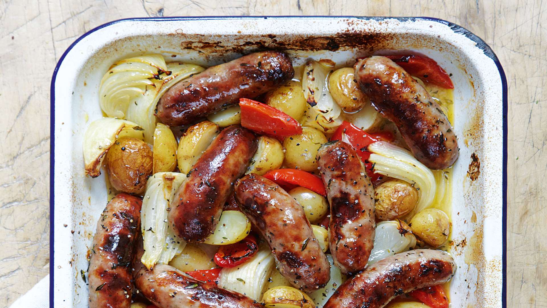 Mary Berry's Roasted Sausage and Potato Supper