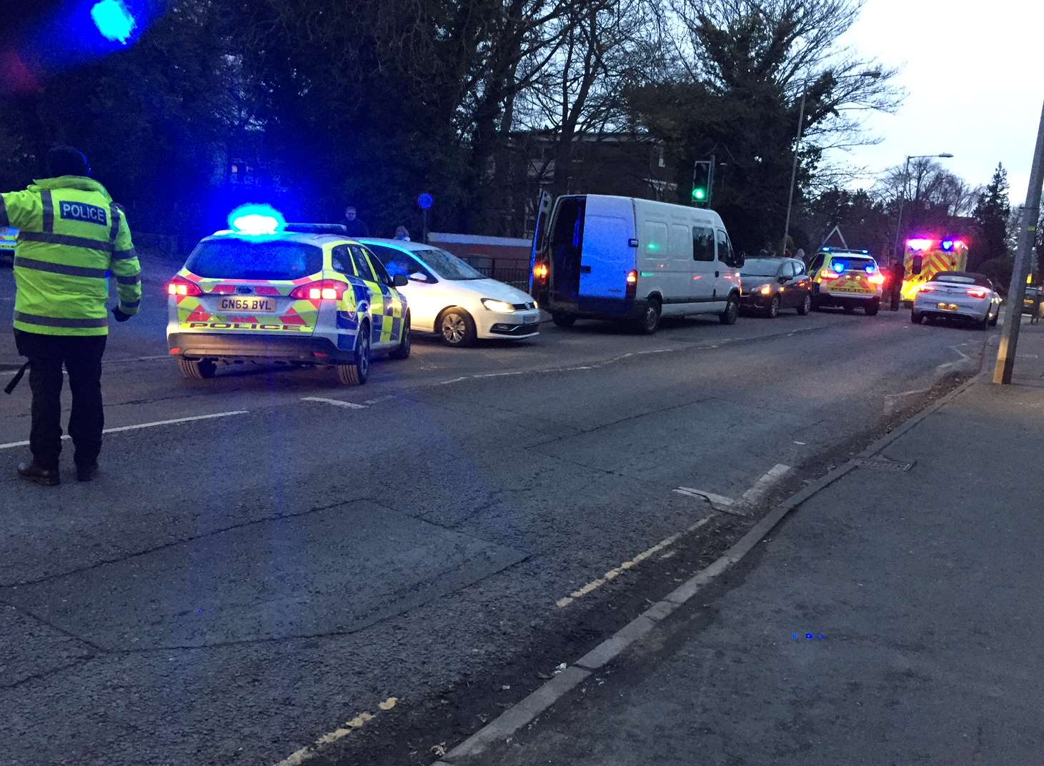 The incident happened in New Dover Road, Canterbury