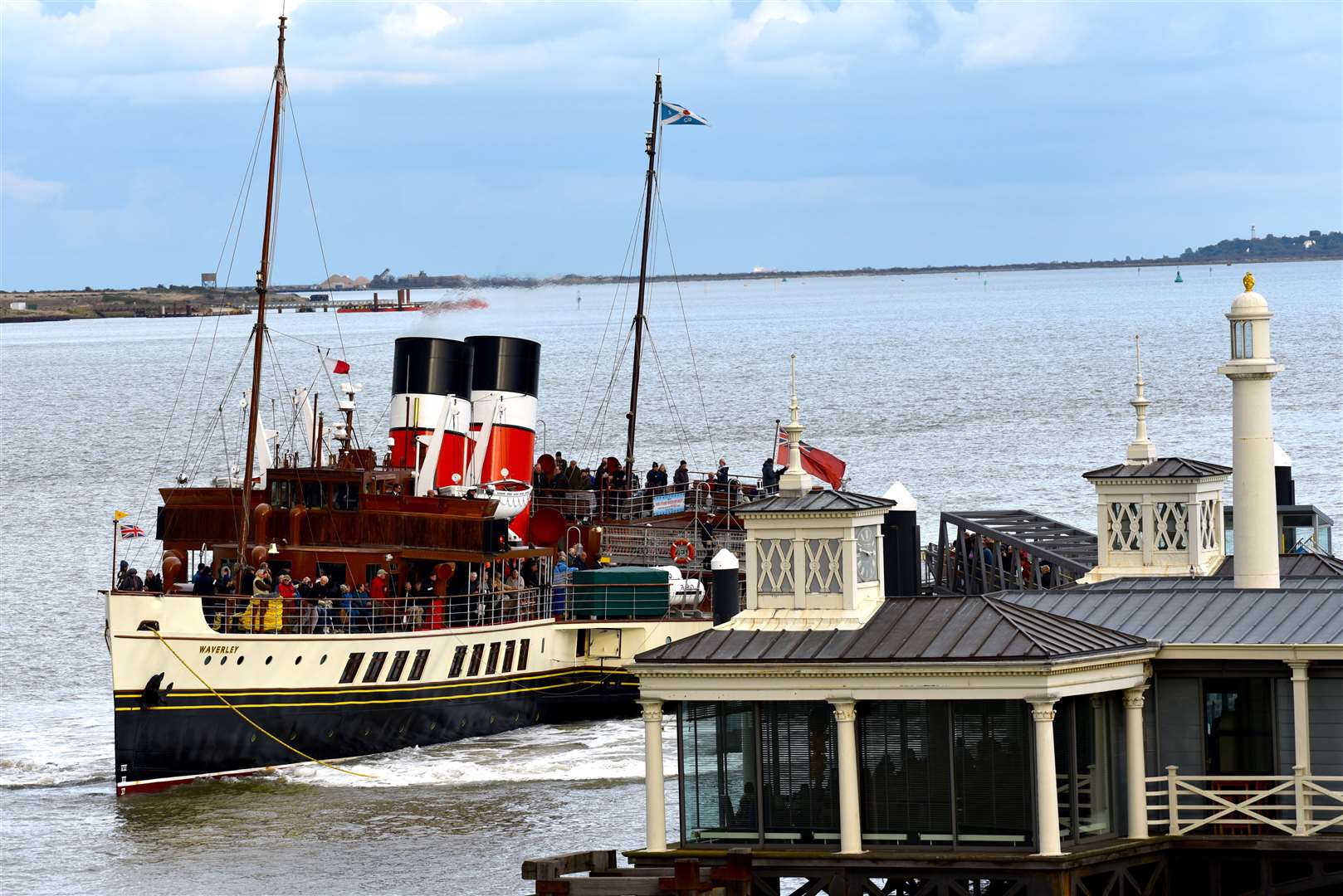 The Waverley steamer at at Gravesend Town Pier in 2018. Picture: Fraser Gray