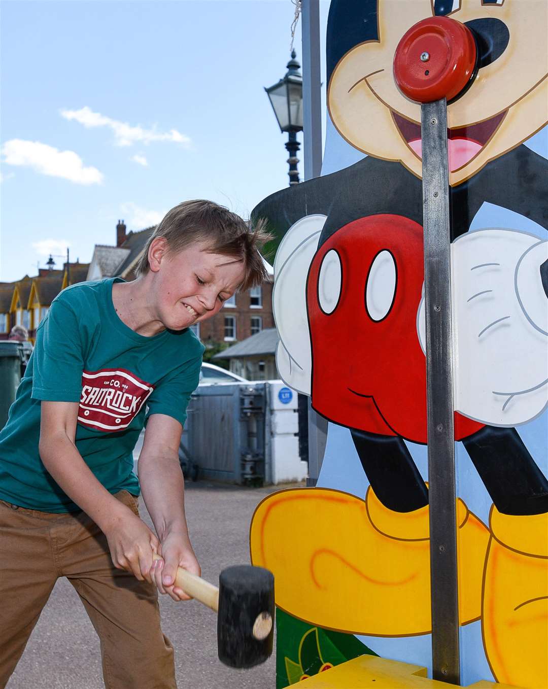 There's more seaside fun with BayFest. Jacob Westwood has a go at the beach fun day Picture: Alan Langley