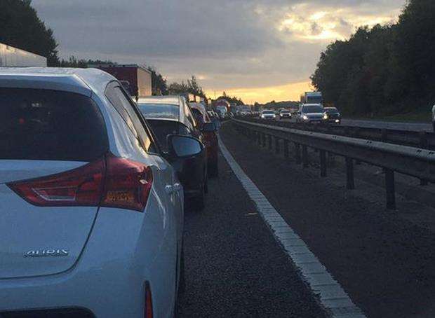 The accidents caused knock-on delays around Maidstone