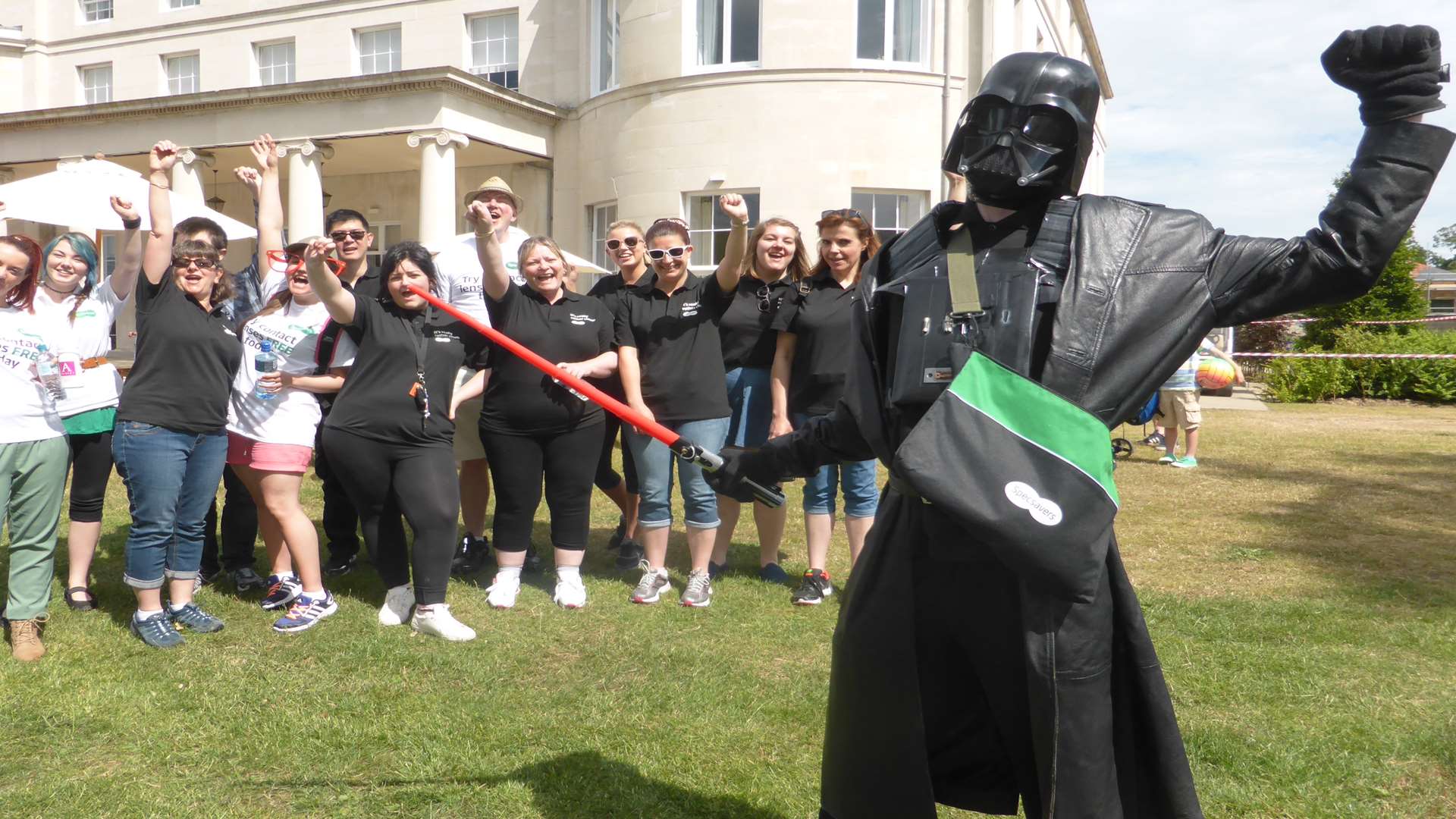 Darth Vader and his Stormtroopers taking on the 2015 KM Charity Walk. Booking is now open for the 21st anniversary event.