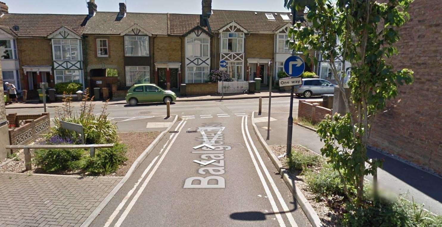 The driver turned left out of Bazelgette Rise. Picture: Google
