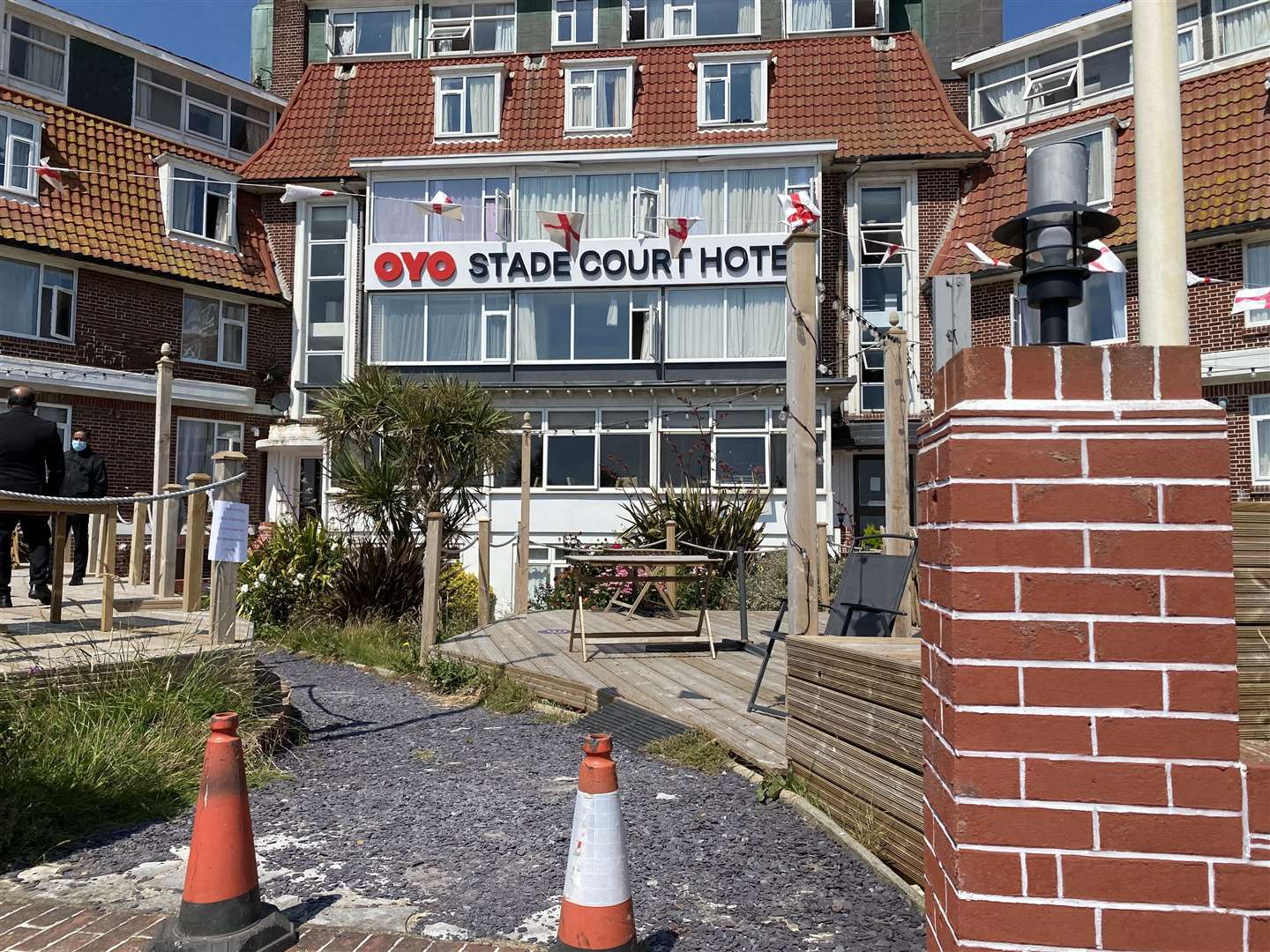 The Stade Court Hotel, Hythe, has been used for asylum seekers. Photo from KM reporter