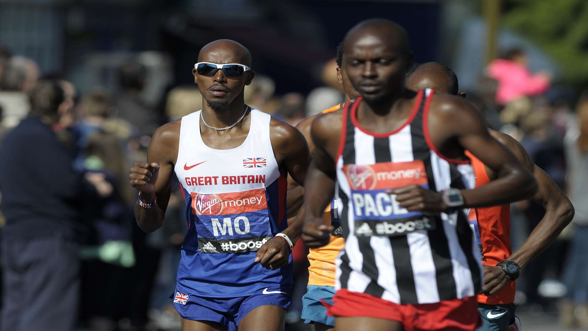 World and Olympic champion Mo Farah enjoyed success representing Britain after relocating from Somalia. Picture: Barry Goodwin.