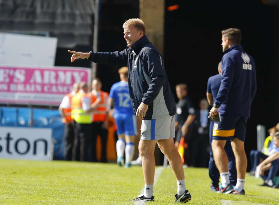 Ady Pennock on the touchline for Gills Picture: Andy Jones