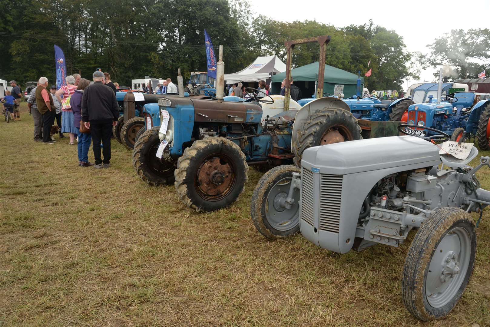 Vintage and classic tractors at the Biddenden Tractorfest. Picture: Chris Davey.