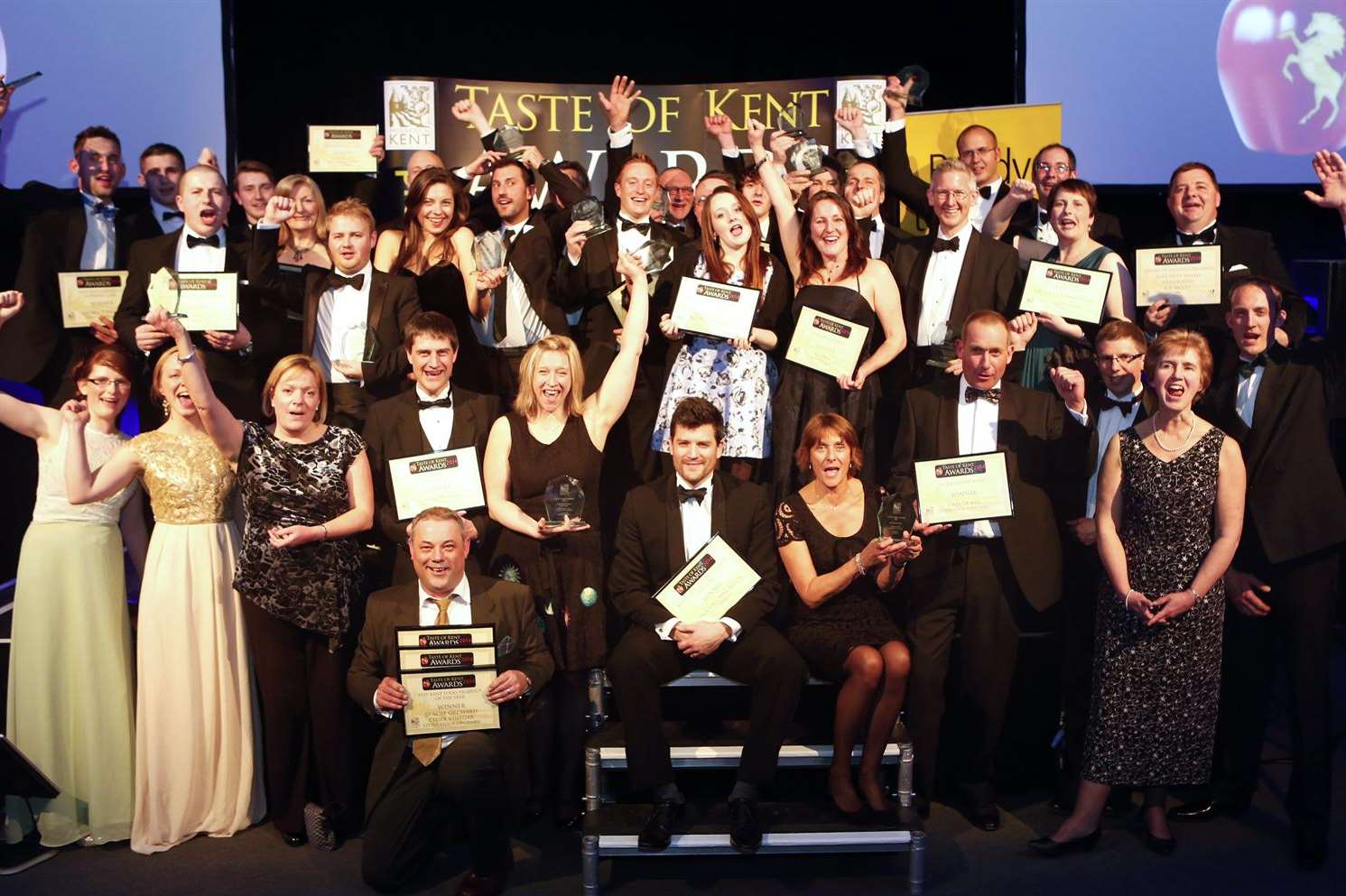 The winners of last year's Taste of Kent awards.
