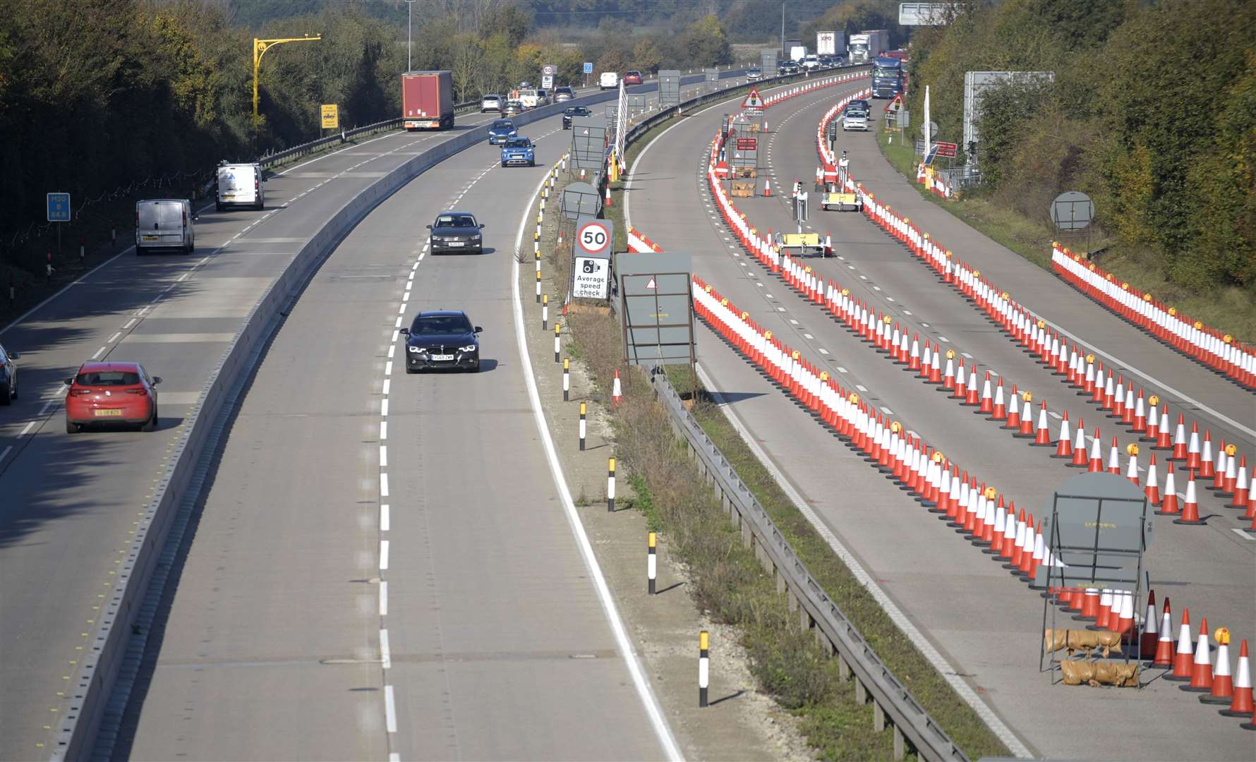 The M20 barriers were installed in March last year