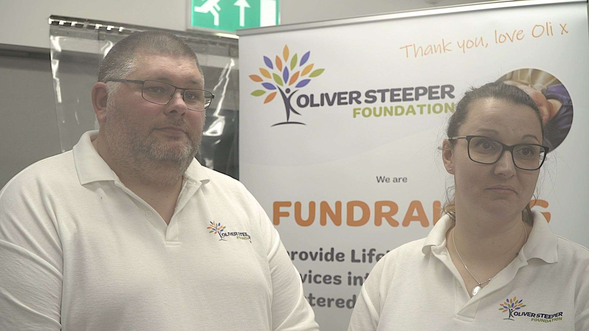 Lewis and Zoe Steeper set up the Oliver Steeper Foundation in honour of their son who passed away after his windpipe became blocked while he was at daycare in Ashford in September 2021
