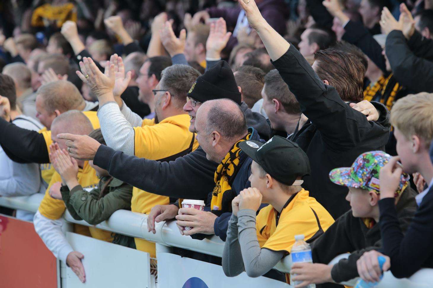Maidstone fans are loving the club's FA Cup run Picture: Martin Apps