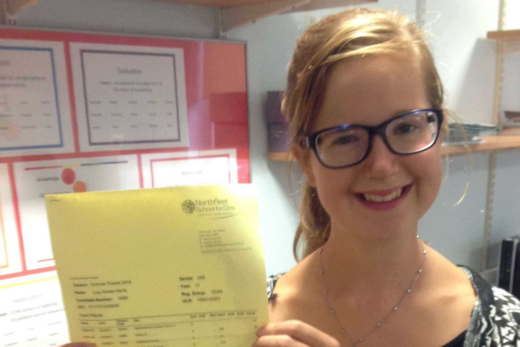 Lucy Harris was delighted with her results