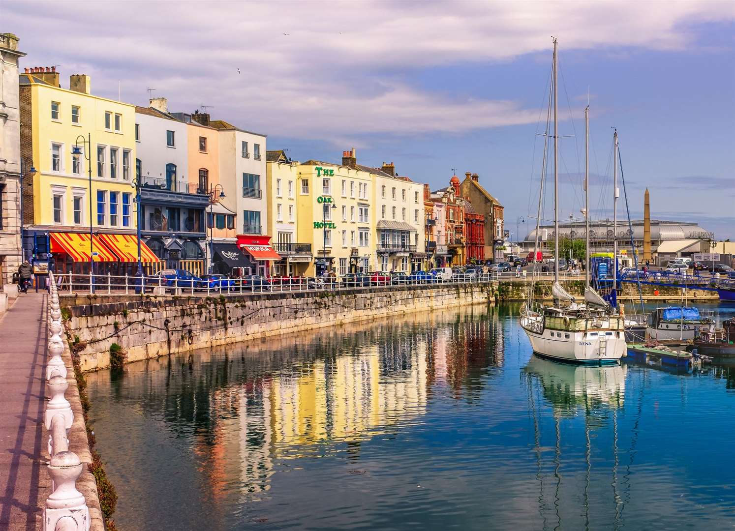 The picturesque harbourside cafes in Ramsgate