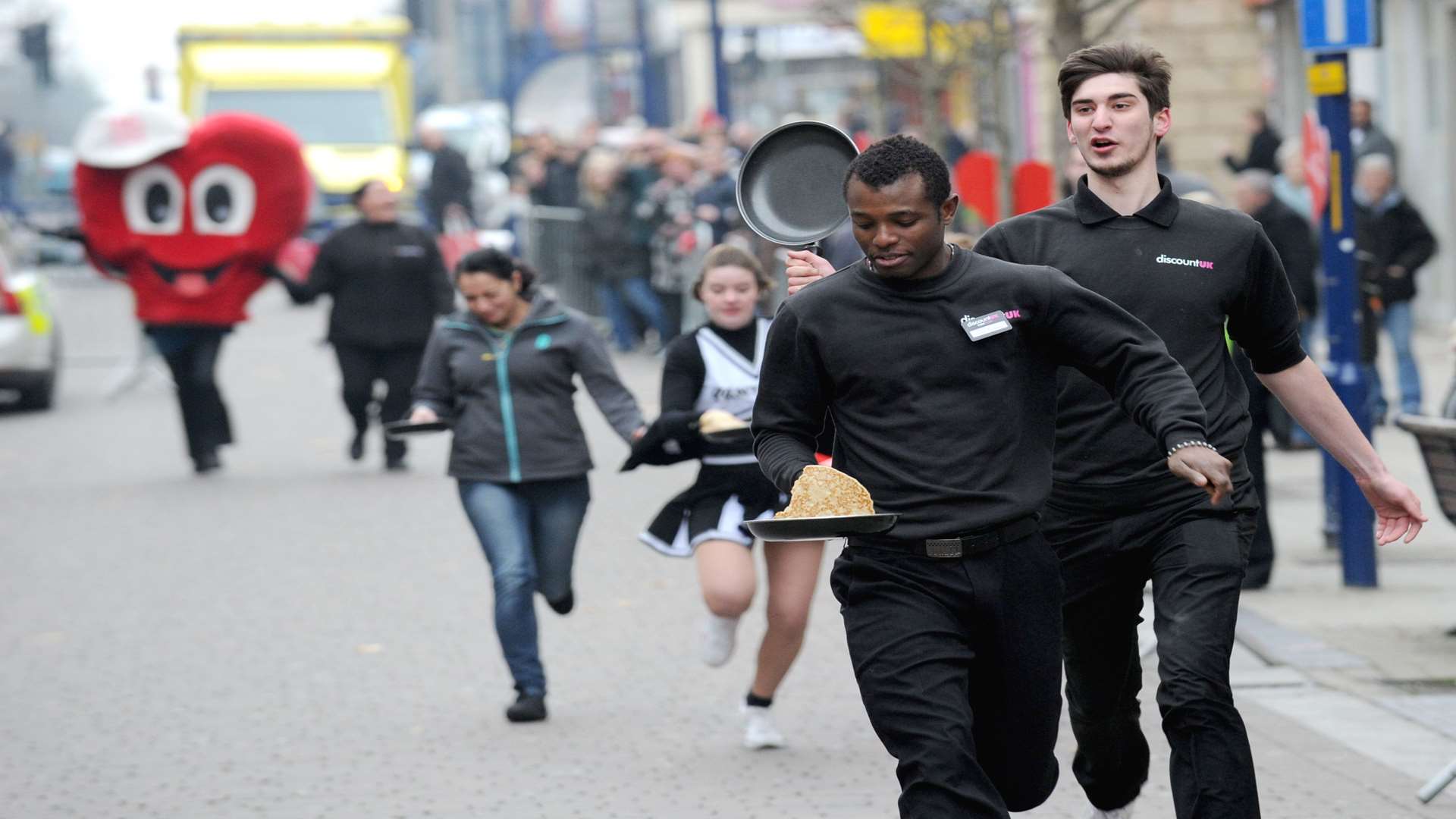Gravesend holds a pancake race every year