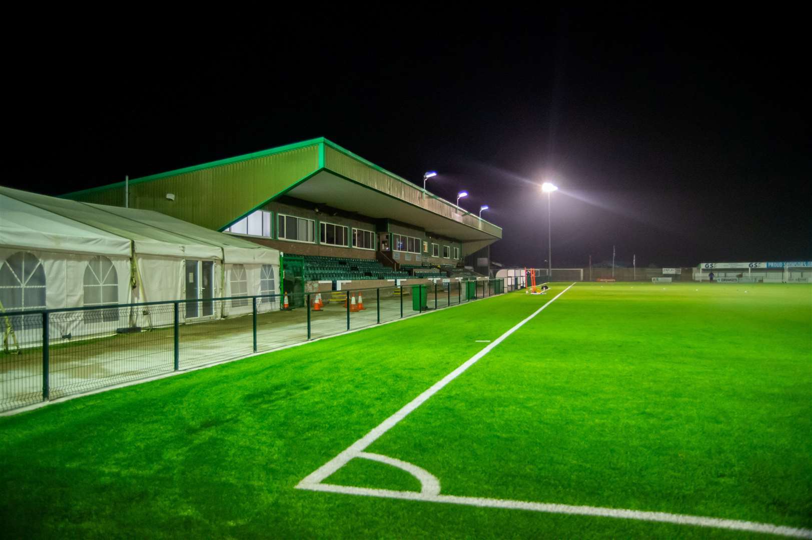 The new 3G pitch at Ashford United's Homelands ground. Picture: Ian Scammell