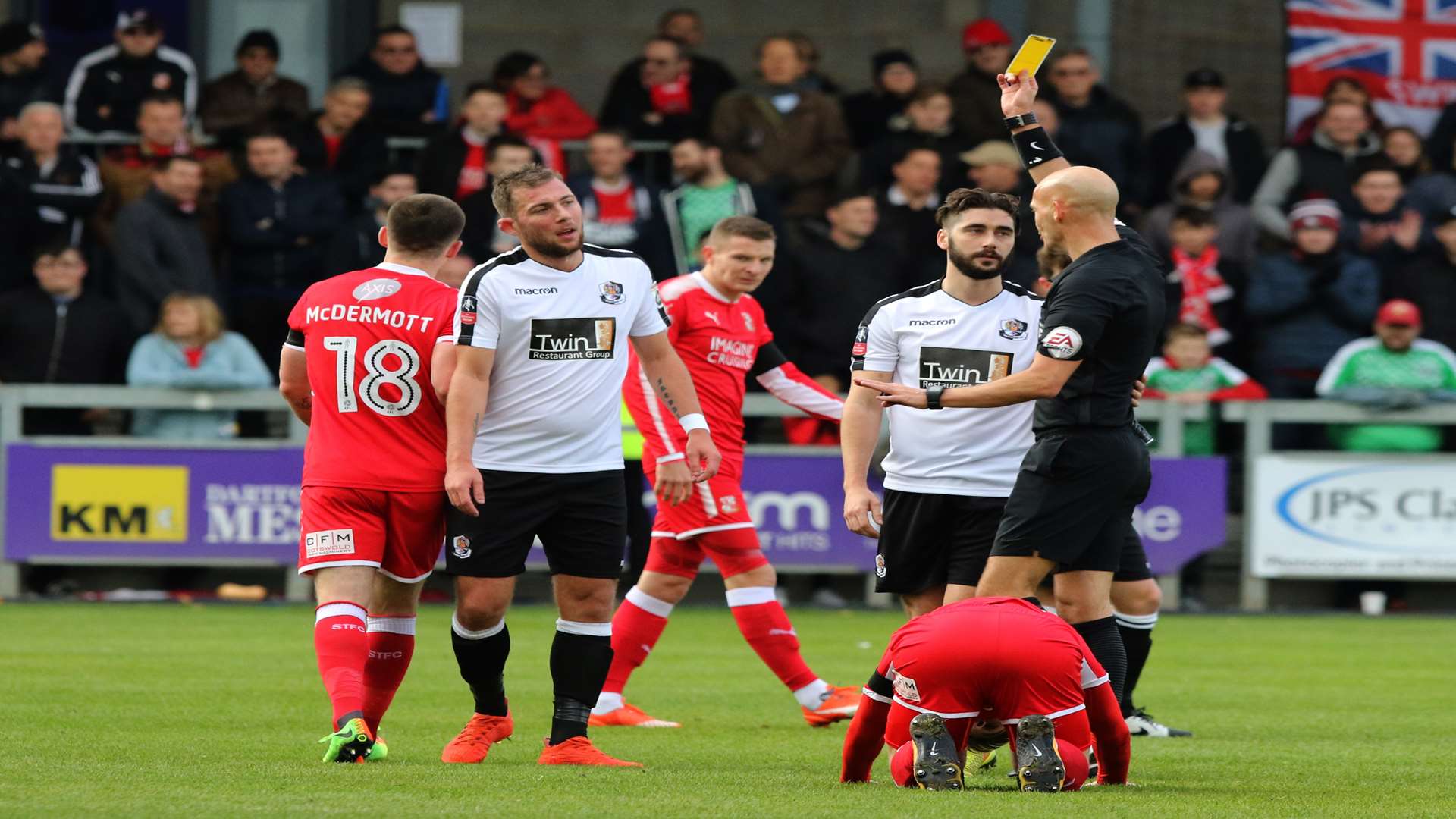 Dartford lost 5-1 at home to Swindon in the FA Cup first round Picture: Andy Jones
