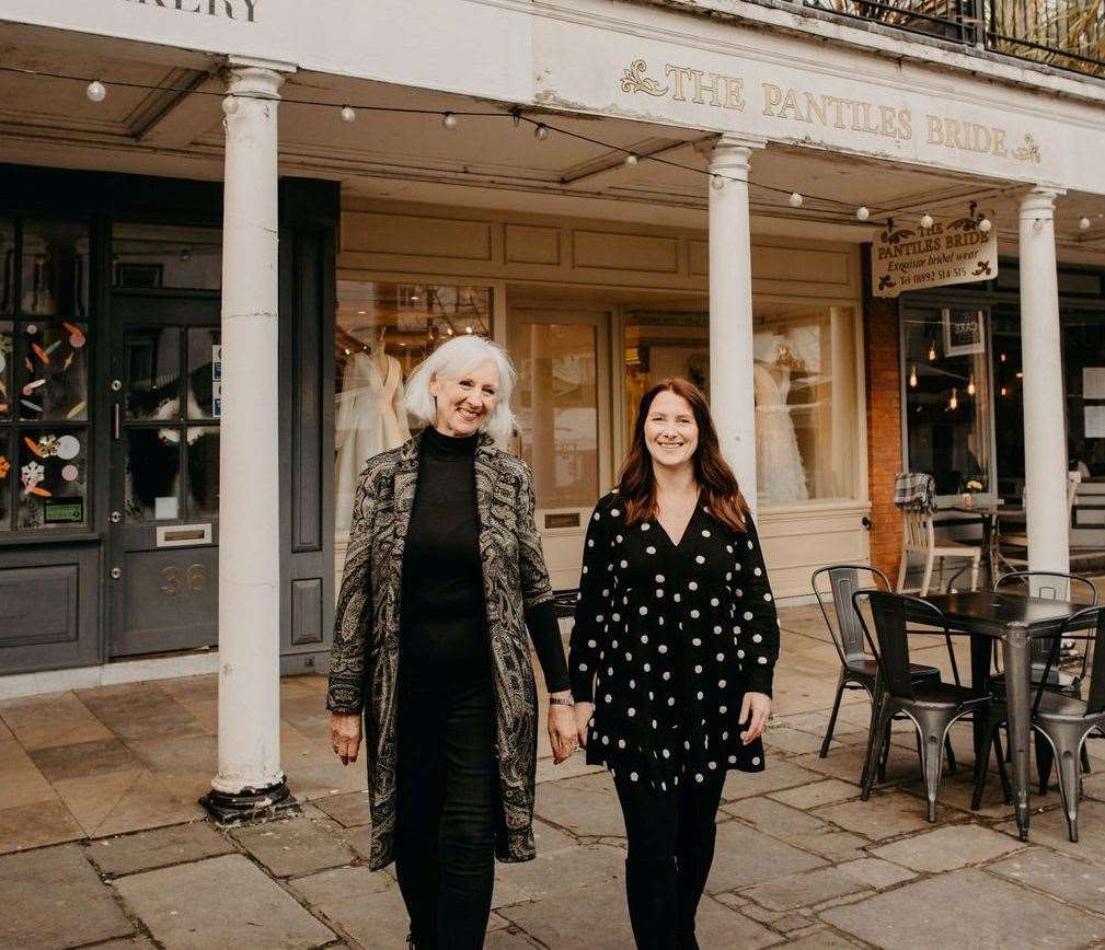Owner Maria and manager Alexandra outside The Pantiles Bride. Picture: Maria Musgrove-Wethey