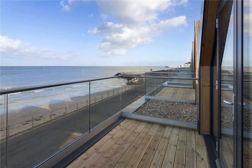 Uninterrupted sea views are one of the main features in the glass fronted property